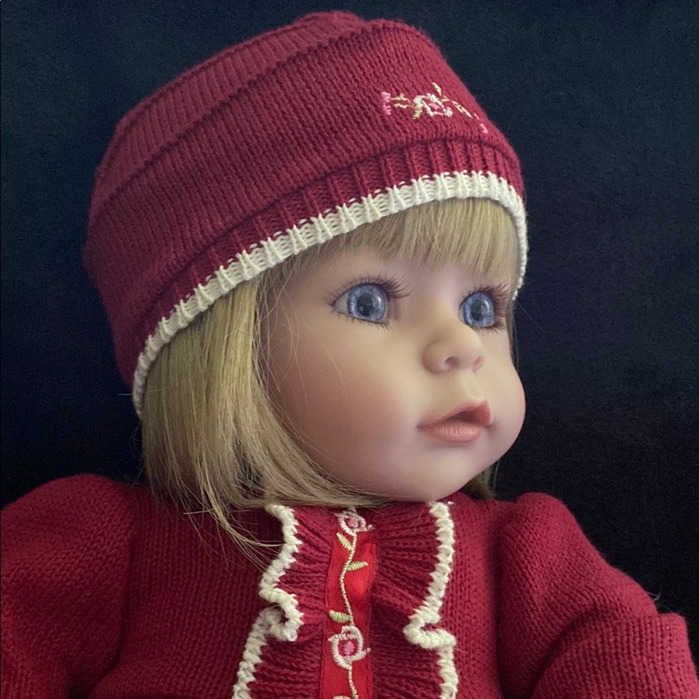 ADORA Winter Wonderland Doll Red and White Knit outfit